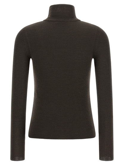Max Mara Brown Virgin Wool Cardigan