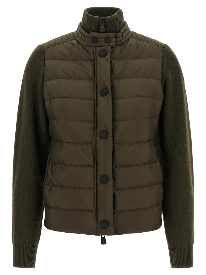 Moncler Grenoble Bicolor Polyamide Cardigan