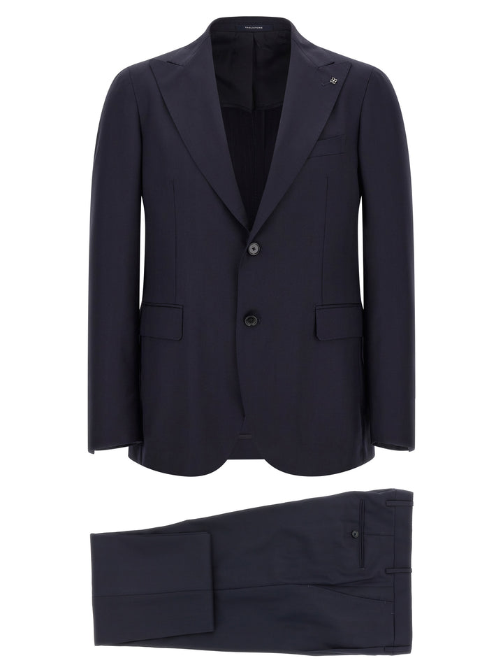Tagliatore Blue Virgin Wool Two-Piece Suit