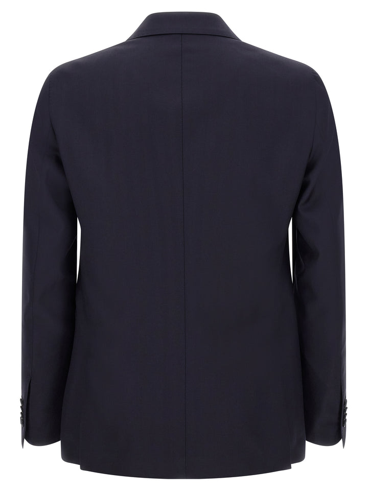 Tagliatore Blue Virgin Wool Two-Piece Suit