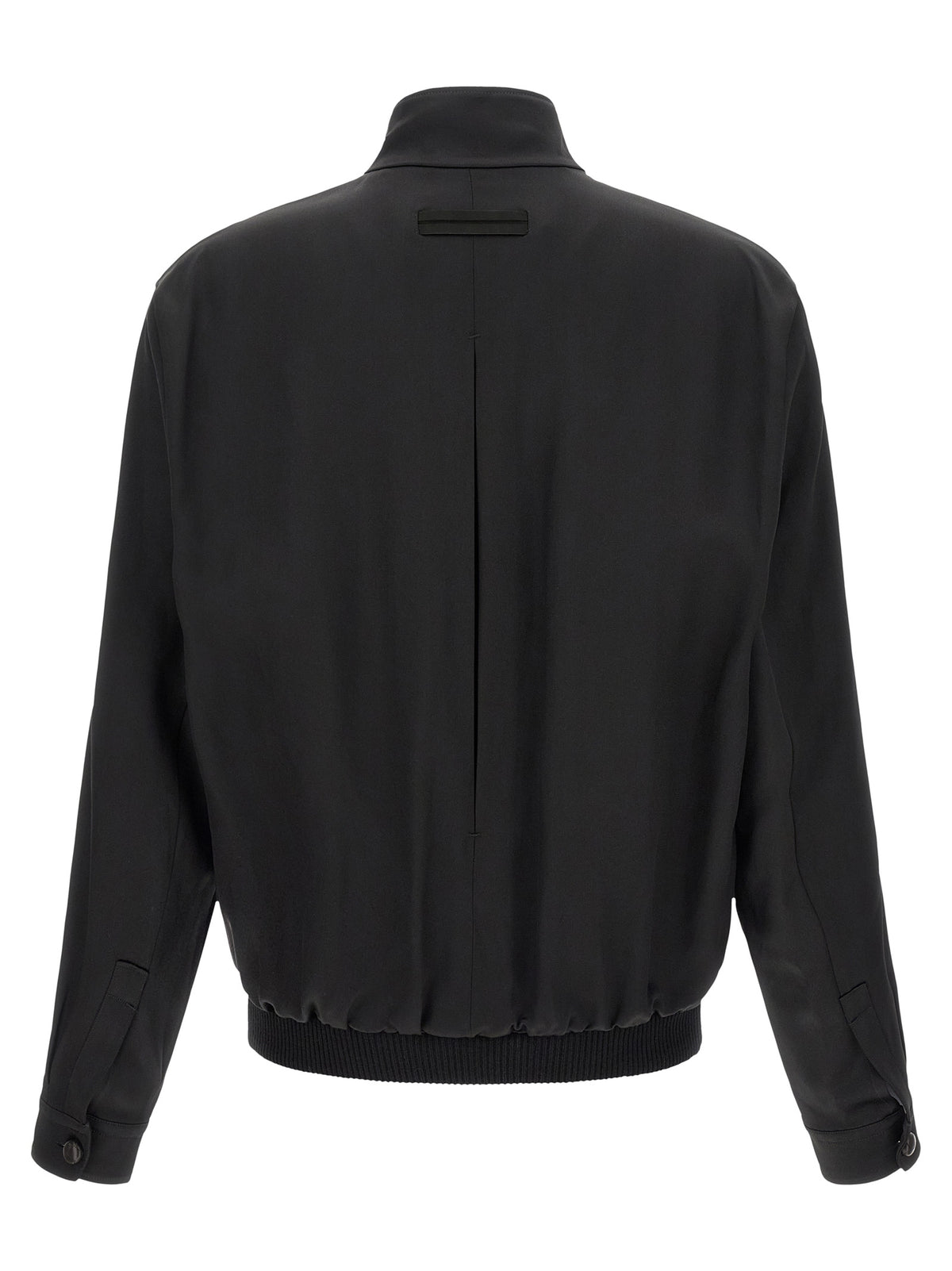 ZEGNA Black Satin Sweatshirt
