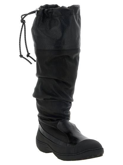 Kiko Kostadinov Black Leather Over The Knee