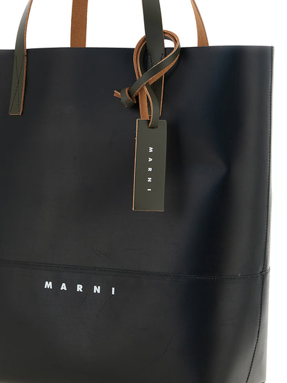 Marni Black Polyester Tote Bag