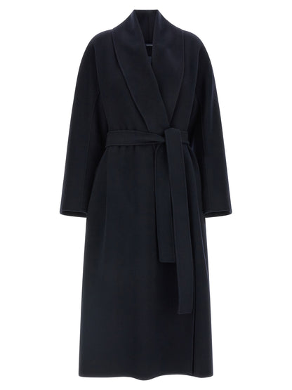 'S Max Mara Blue Wool Coat