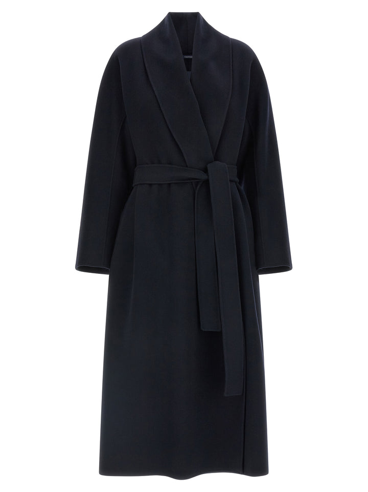 'S Max Mara Blue Wool Coat