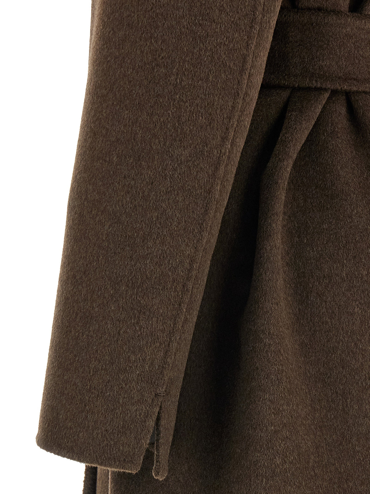 'S Max Mara Brown Virgin Wool Coat