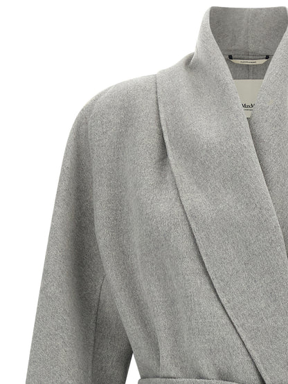 'S Max Mara Gray Wool Coat