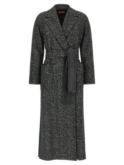 Max Mara Bicolor Virgin Wool Coat
