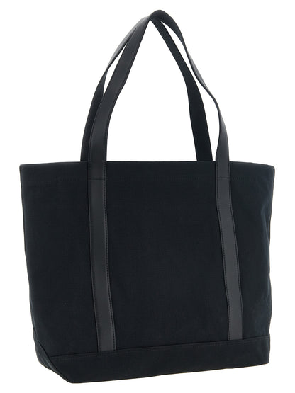 Maison Kitsuné Black Cotton Tote Bag
