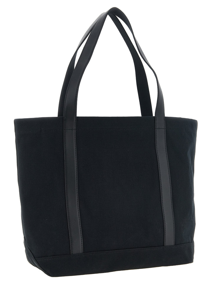 Maison Kitsuné Black Cotton Tote Bag