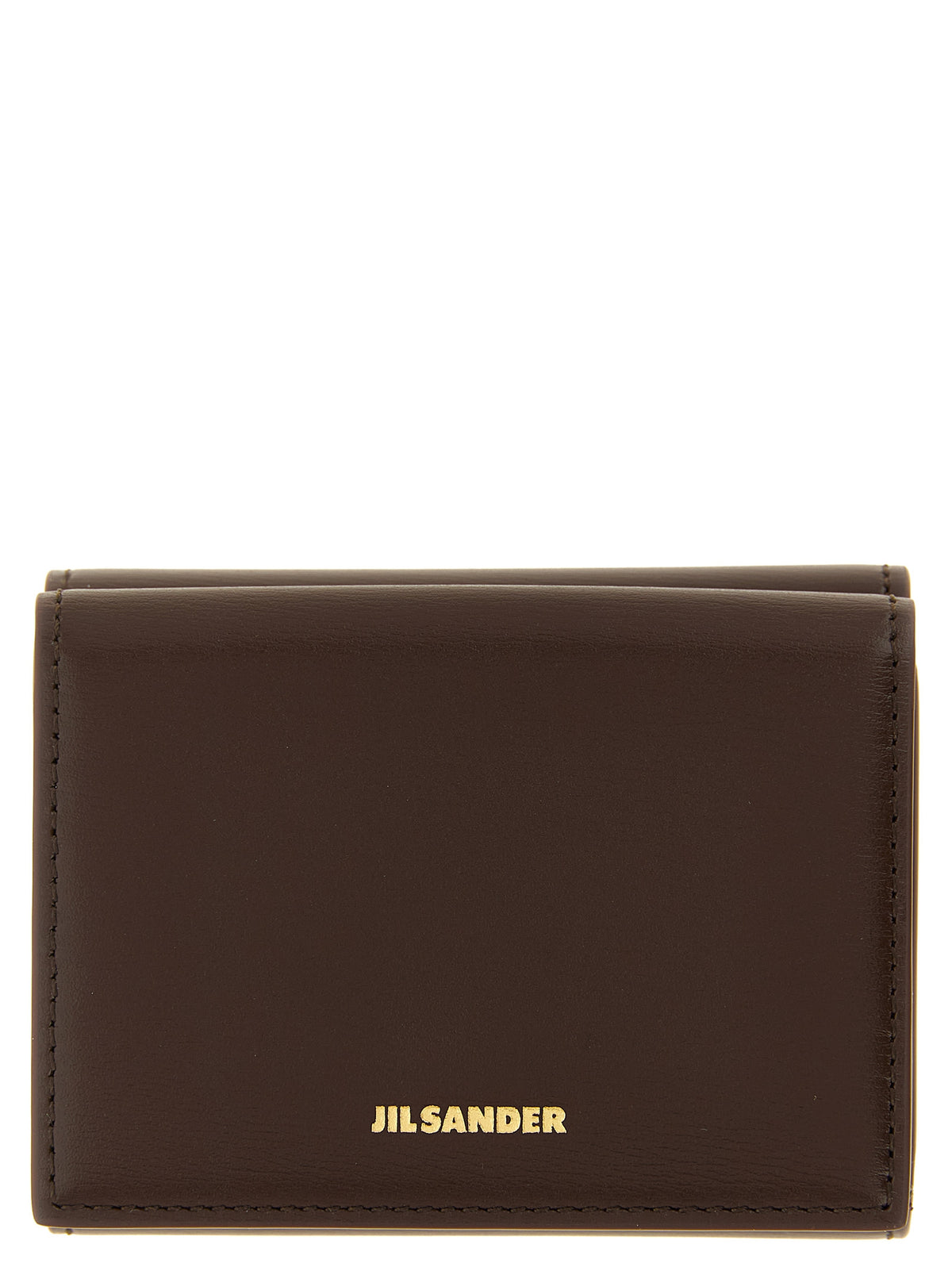Jil Sander Brown Calfskin Cardholder