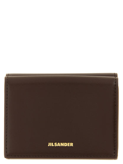 Jil Sander Brown Calfskin Cardholder