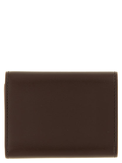 Jil Sander Brown Calfskin Cardholder