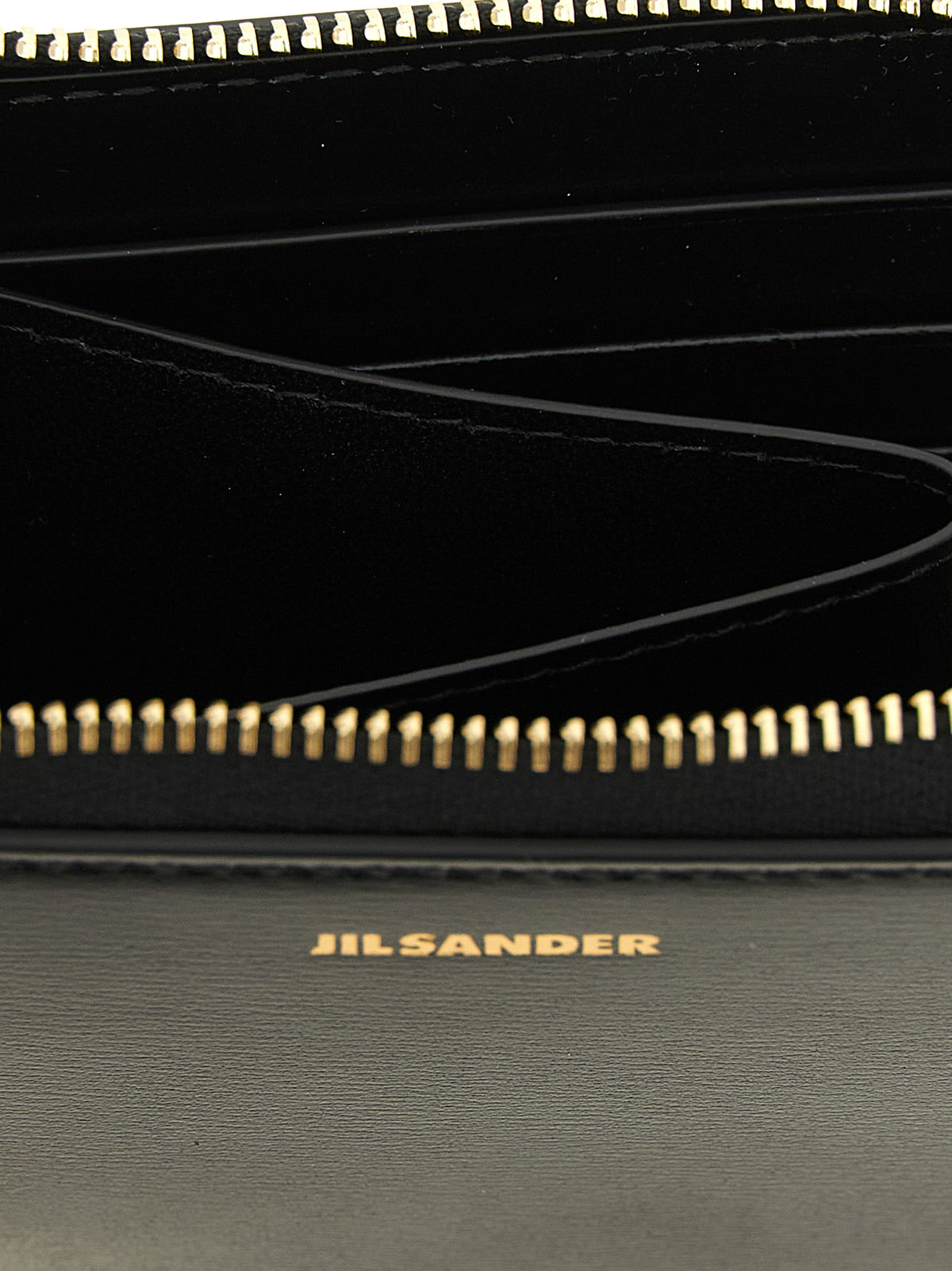 Jil Sander Black Calfskin Cardholder
