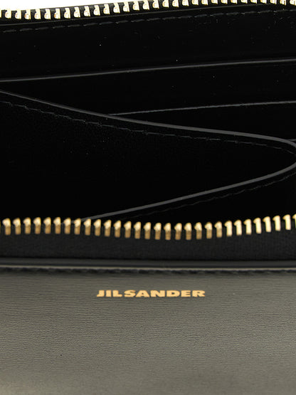 Jil Sander Black Calfskin Cardholder