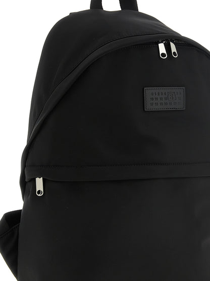 MM6 Maison Margiela Black Polyamide Backpack