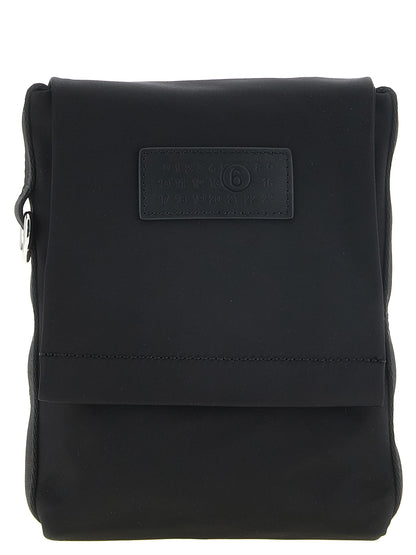 MM6 Maison Margiela Black Polyamide Crossbody Bag