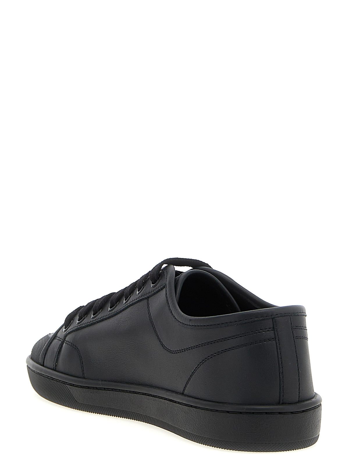 Saint Laurent Black Calfskin Low Top Sneakers