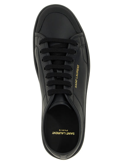 Saint Laurent Black Calfskin Low Top Sneakers