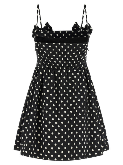 Ganni Black Polyester Short Dress