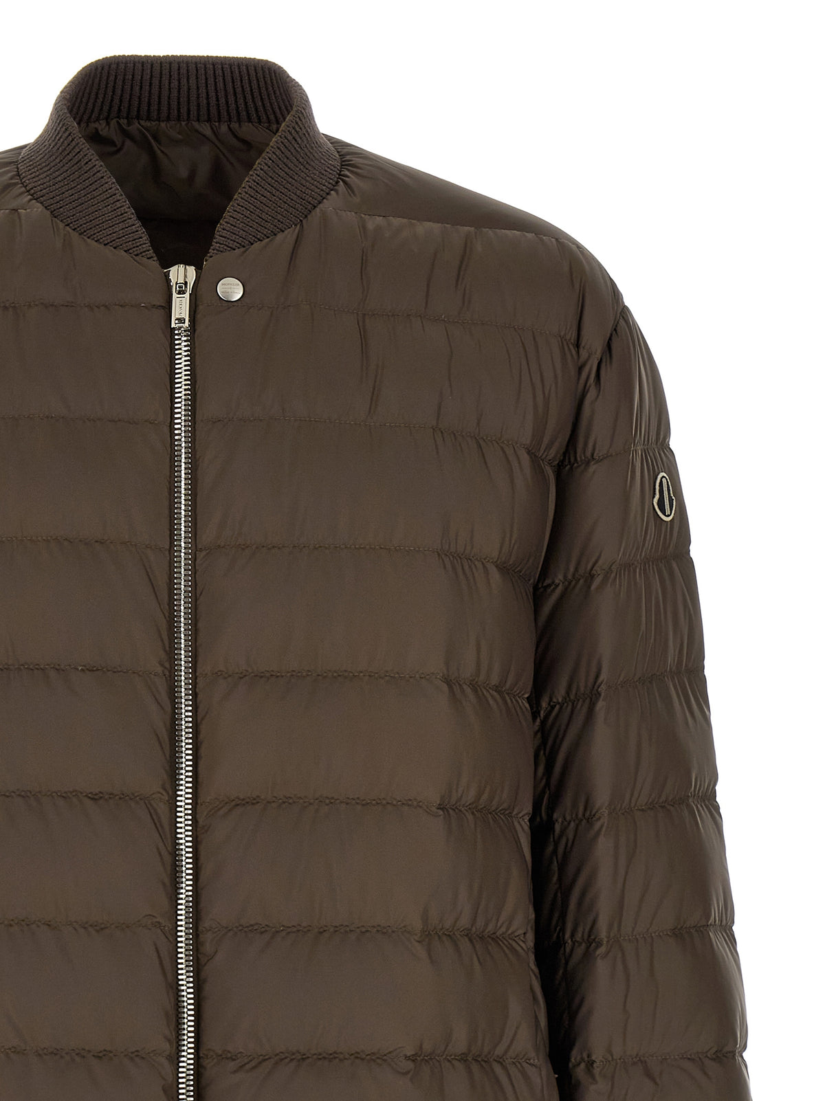 Rick Owens Brown Polyester Bomber