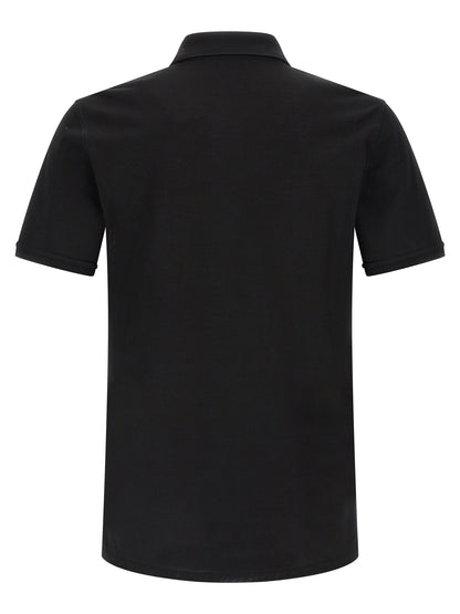 Givenchy Black Cotton Polo Shirt