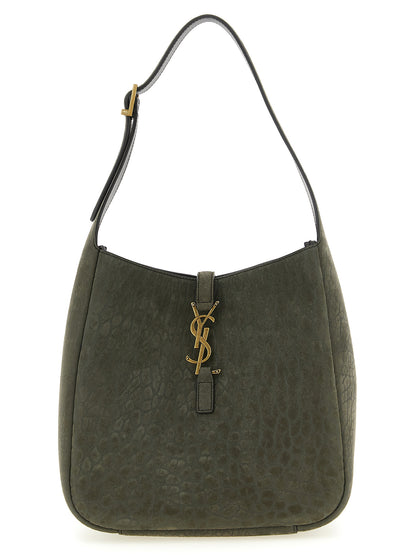 Saint Laurent Gray Lamb Leather Shoulder Bag