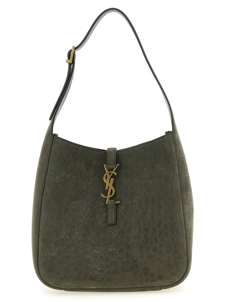 Saint Laurent Gray Lamb Leather Shoulder Bag