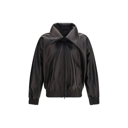 Balenciaga Black Lamb Ovis Aries Leather Jacket