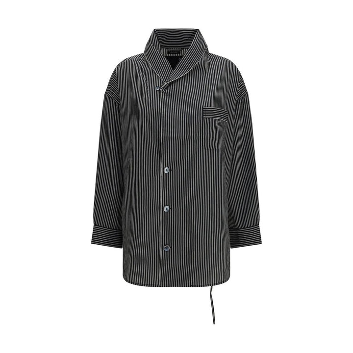 R13 Black Viscose Pattern Shirt