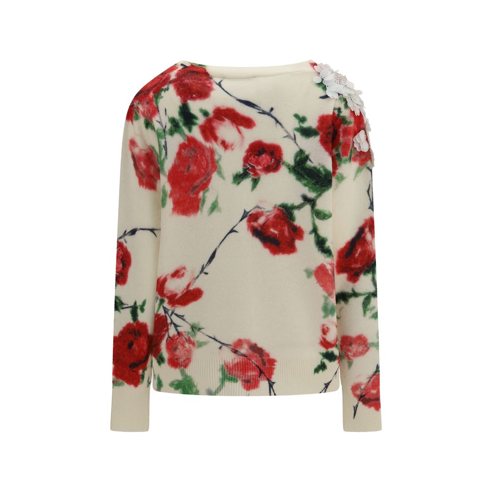 Blumarine Beige Wool Oves Aries Cardigan