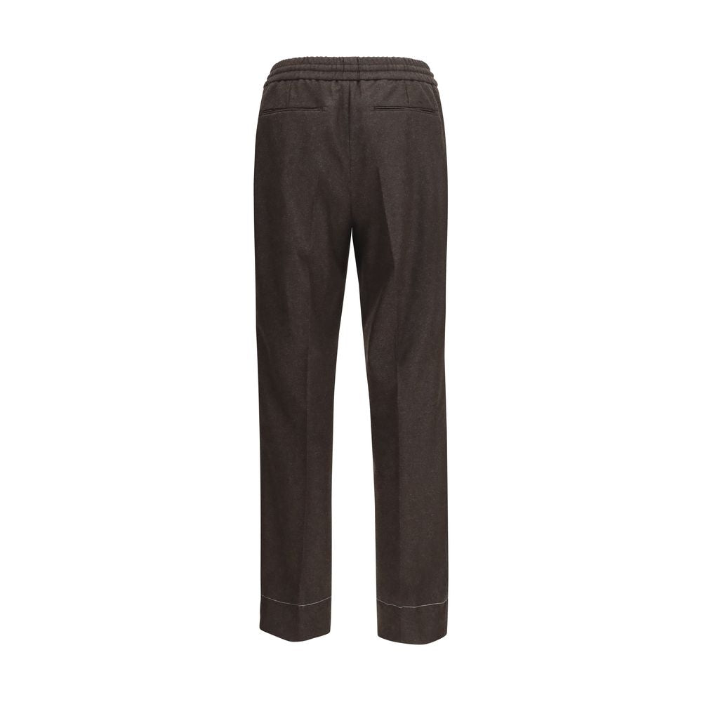 Brioni Brown Wool Oves Aries Casual Pants