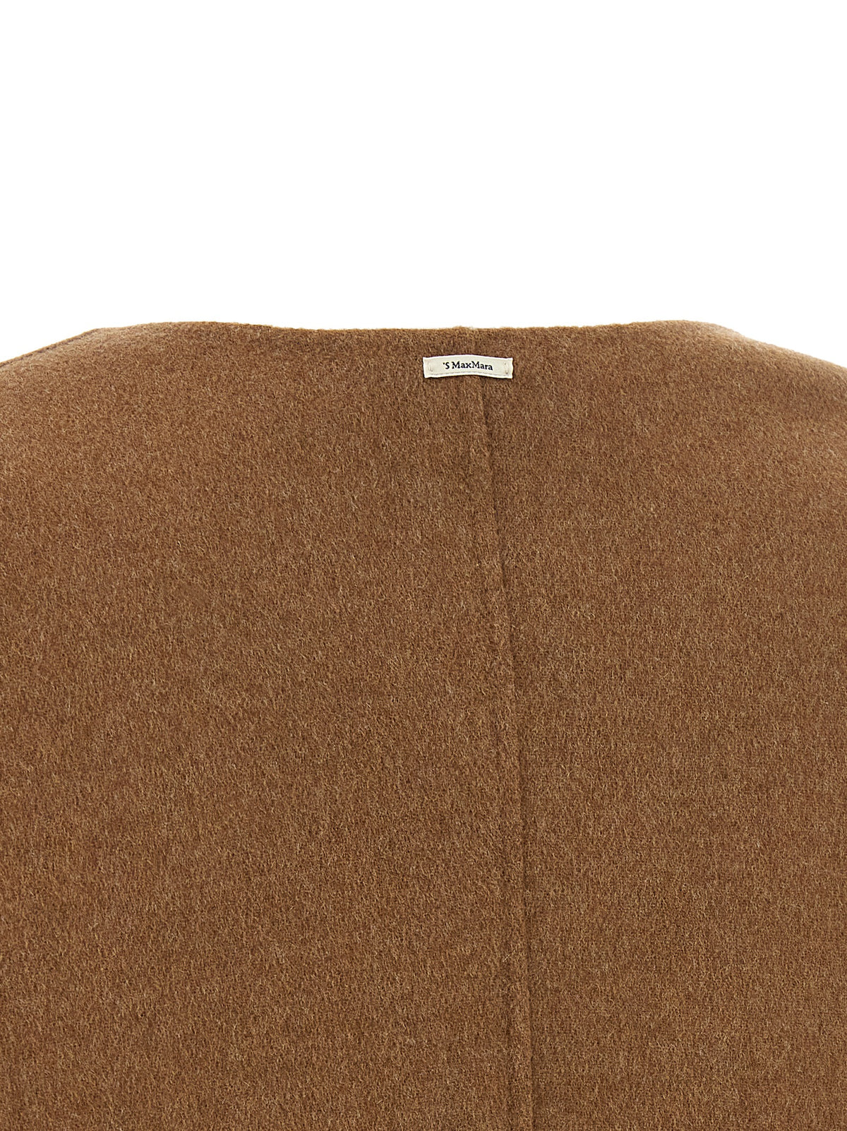 'S Max Mara Brown Wool Full-Length Jacket