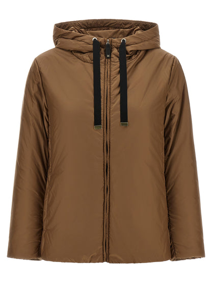 Max Mara Brown Polyester Full-Length Jacket