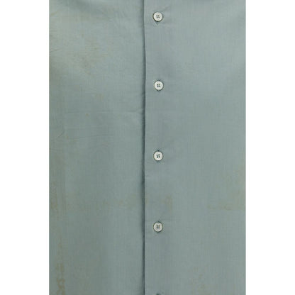 Prada Bicolor Cotton Dress Shirt