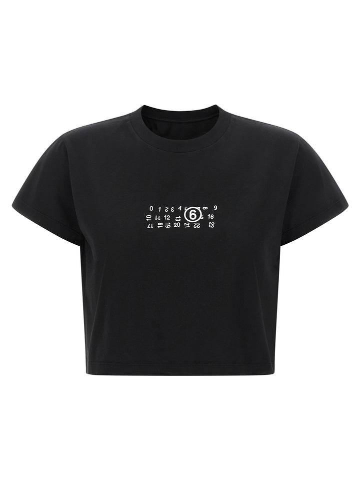 MM6 Maison Margiela Black Cotton T-Shirt