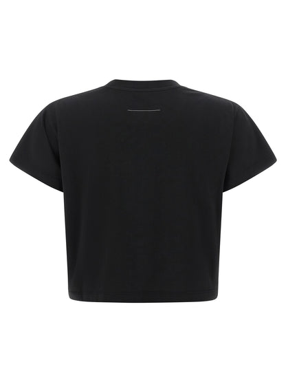 MM6 Maison Margiela Black Cotton T-Shirt