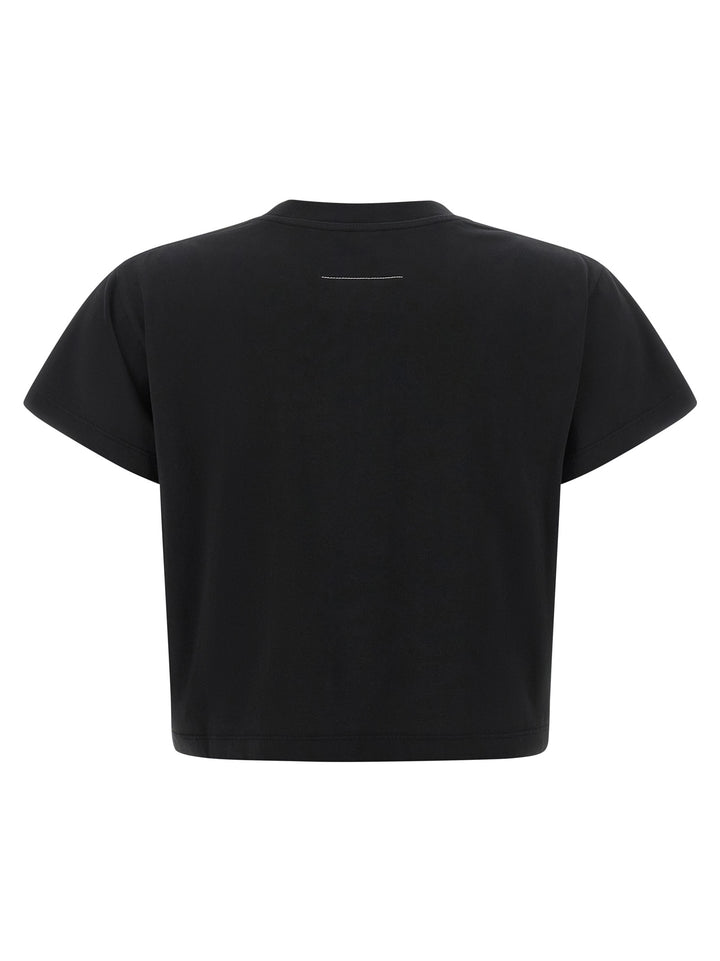 MM6 Maison Margiela Black Cotton T-Shirt