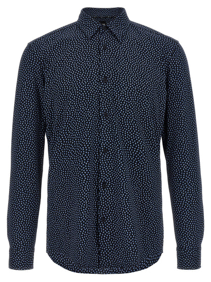 Hugo Boss Blue Cotton Blouse