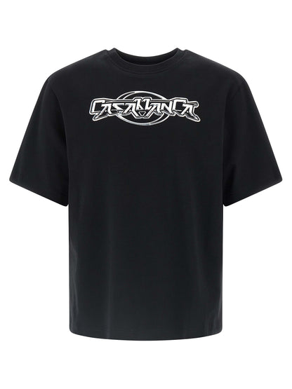 Casablanca Black Organic Cotton T-Shirt