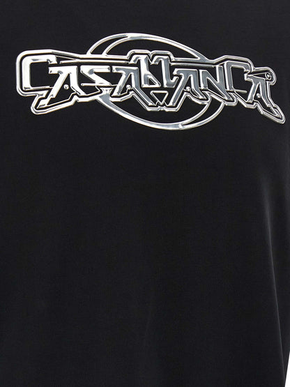 Casablanca Black Organic Cotton T-Shirt