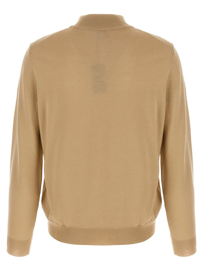 Hugo Boss Beige Virgin Wool Cardigan