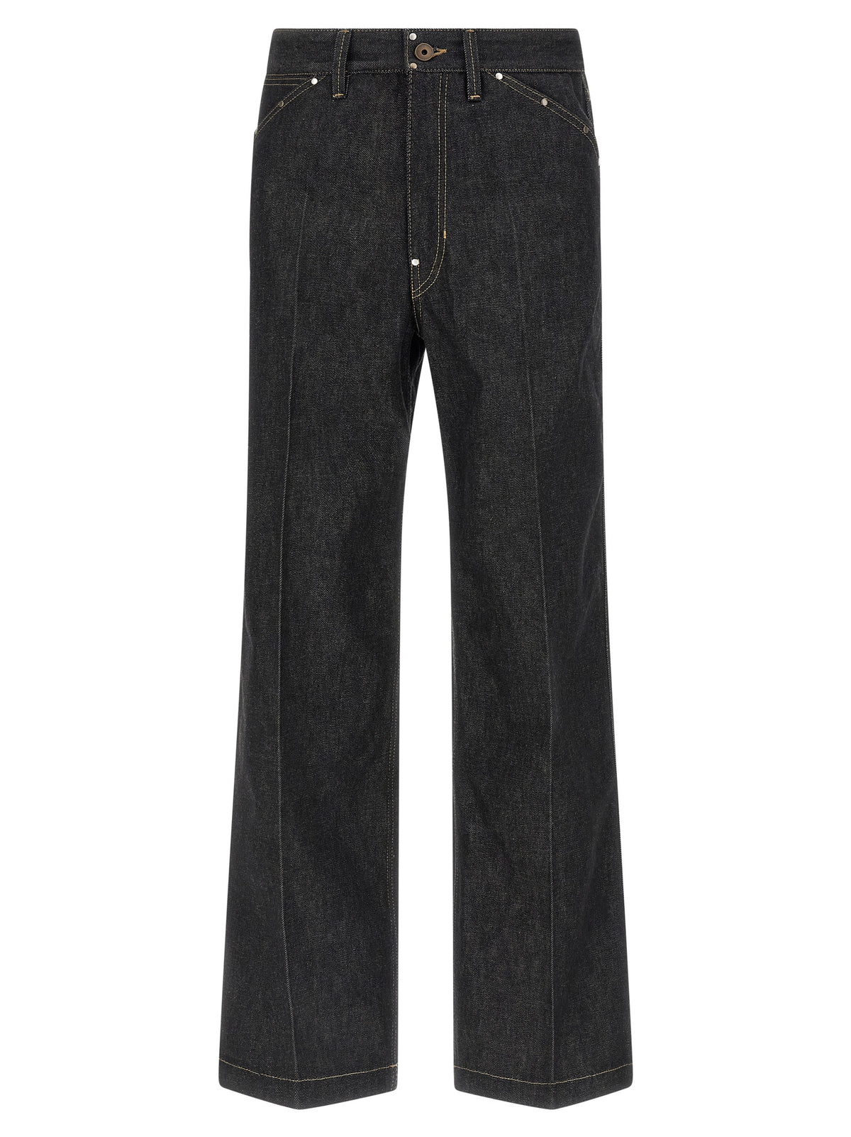 Lemaire Black Cotton Jeans Denim