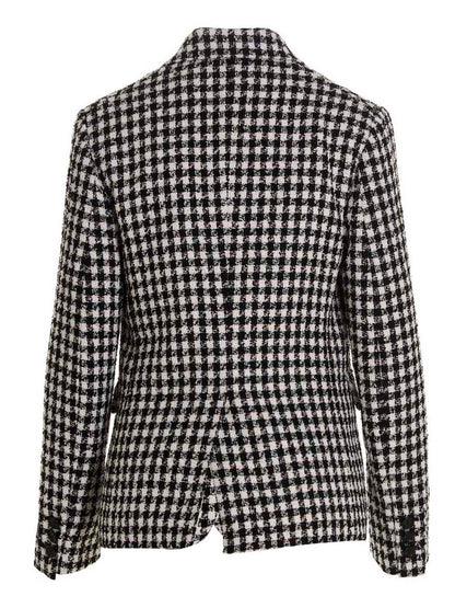 Versace Bicolor Virgin Wool Blazer
