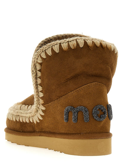 Mou Brown Lambskin Ankle Boots