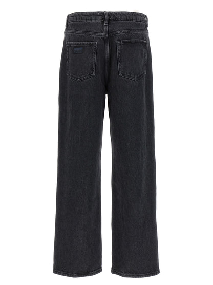 Ganni Black Cotton Jeans Denim
