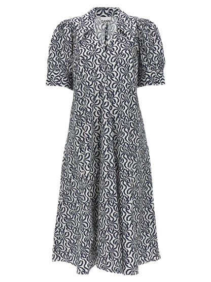 Ganni Multicolor Cotton Casual Dress