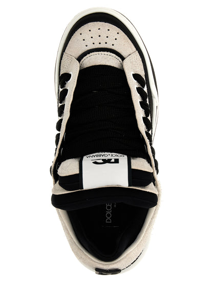 Dolce & Gabbana Bicolor Leather Athletic Sneakers