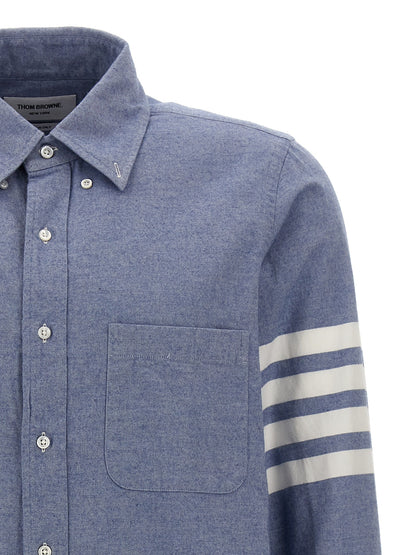 Thom Browne Blue Cotton Blouse
