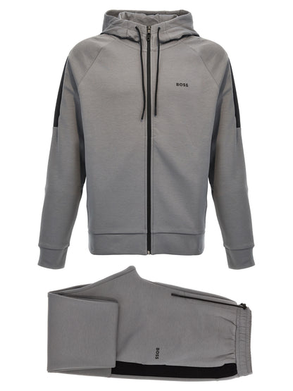 Hugo Boss Gray Cotton Sweatshirt